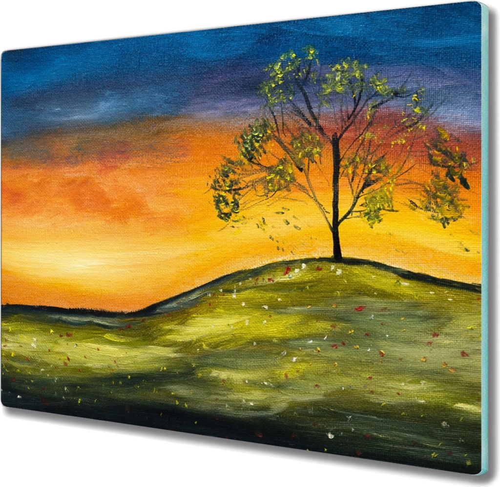 Coloray Herdabdeckplatte 60x52 cm Schneidebrett Kochplattenabdeckung Küchenbrett Hackbrett - Lone Tree
