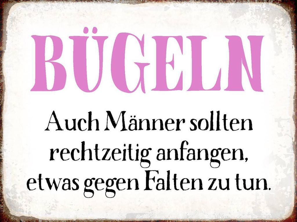 vianmo Holzschild 30x40 cm Bügeln auch Männer sollten