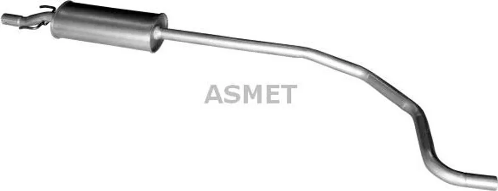 Silencieux central ASMET 5267 haute durabilité pour Opel Corsa D OE