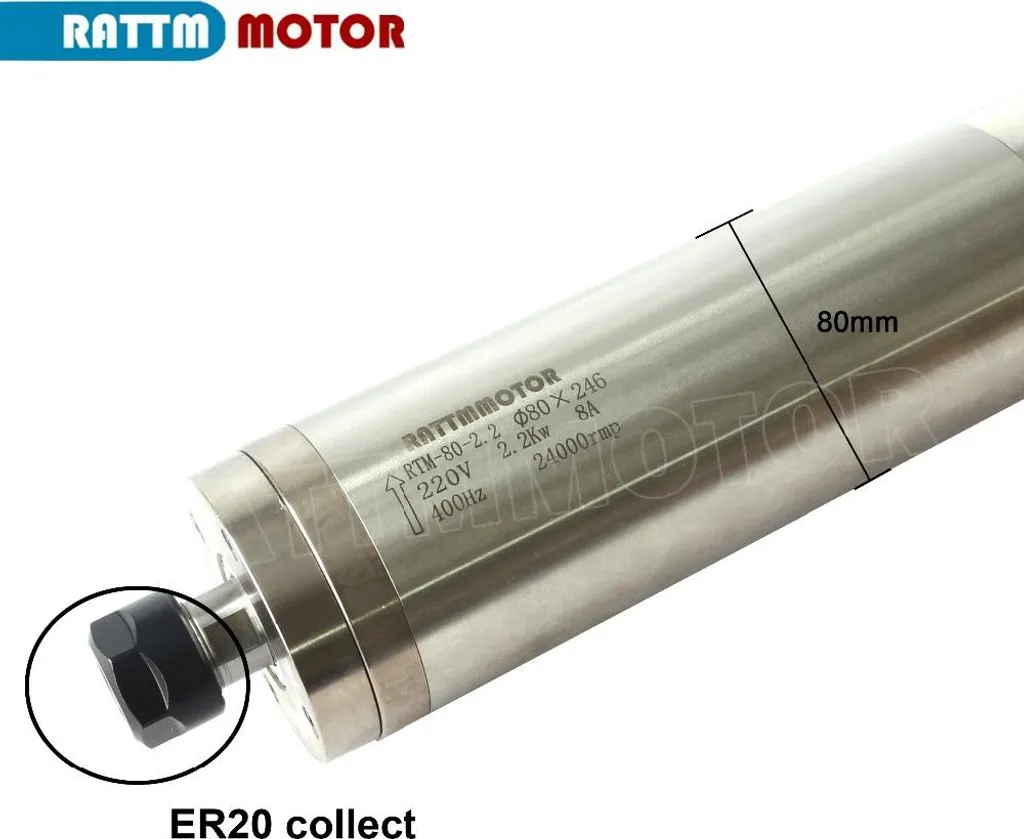 Moteur CNC haute précision avec concentricité inférieure à 0,01 mm