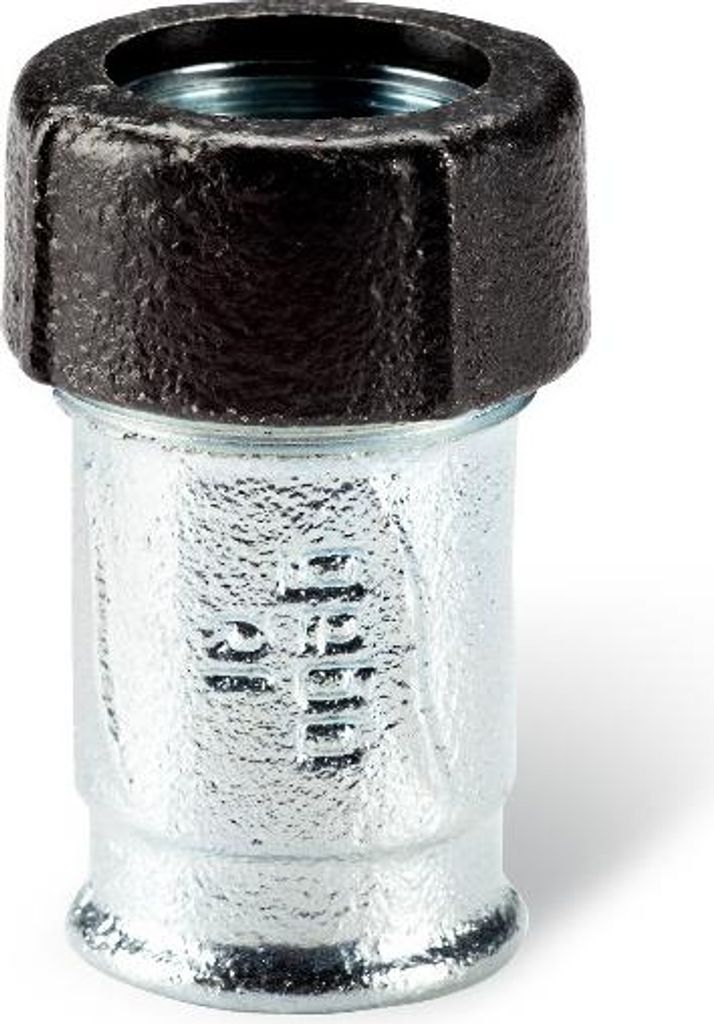 Gebo Quick QI 1/2" persaansluiting voor stalen buizen Productafbeelding 