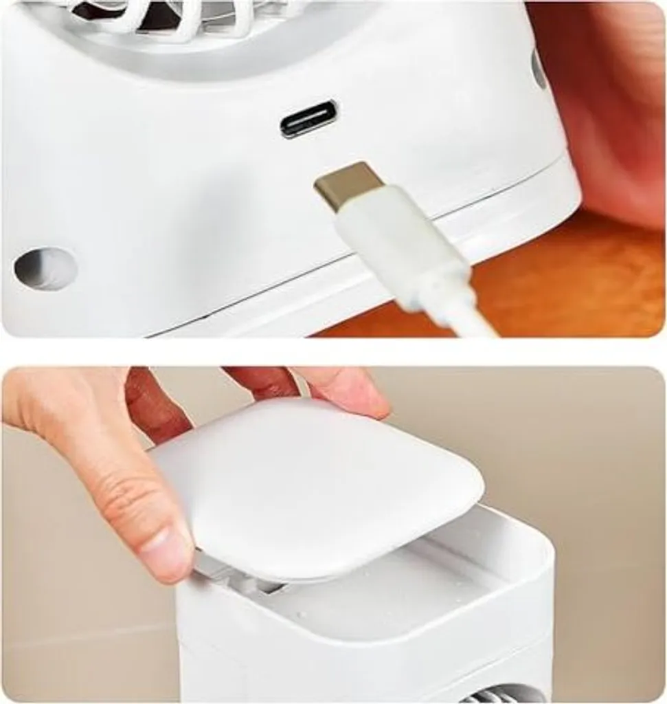 Raffreddatore d'Aria Portatile USB: Ventilatore 3 Velocità per Studio - 9