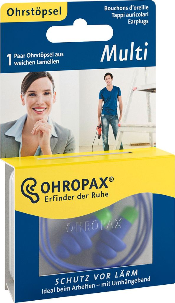 OHROPAX Multi, Zatyczka do uszu wielokrotnego użytku, Zdjęcie produktu 