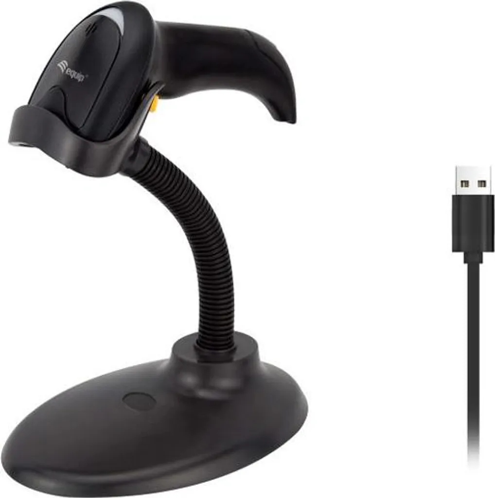 Scanner Code-Barres 2D Filaire USB Equip pour Commerce et Inventaire - 4