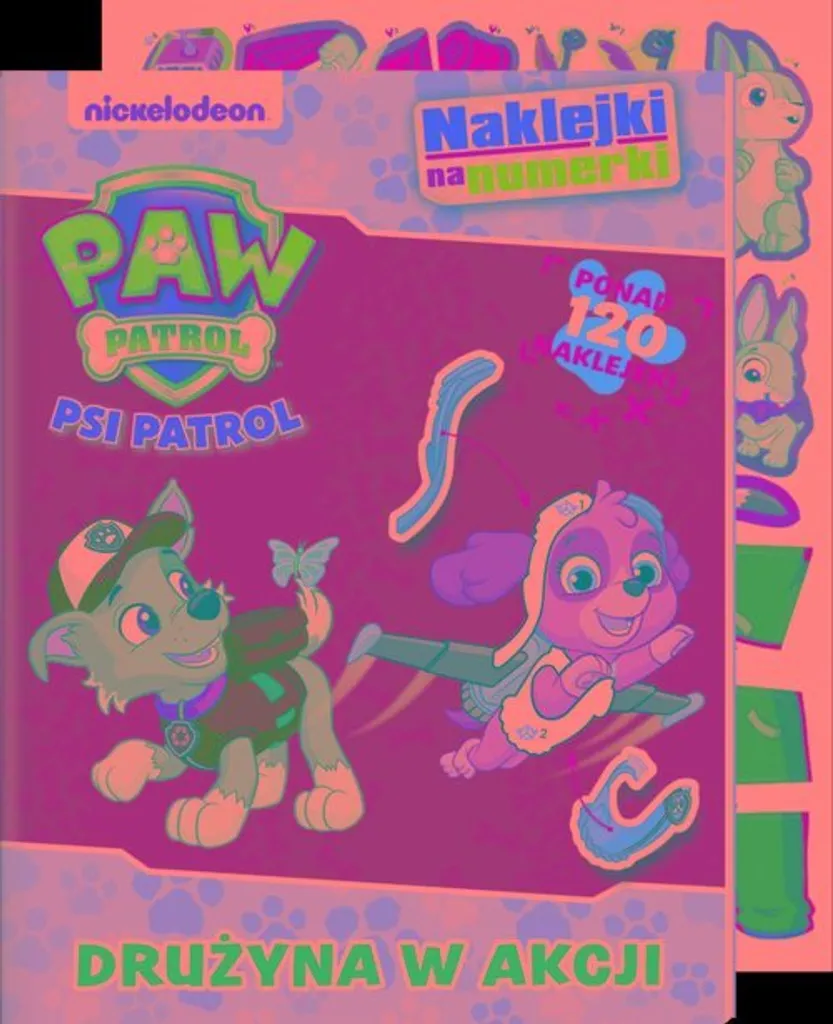 Livre autocollants Paw Patrol avec stickers numérotés Pat Patrouille