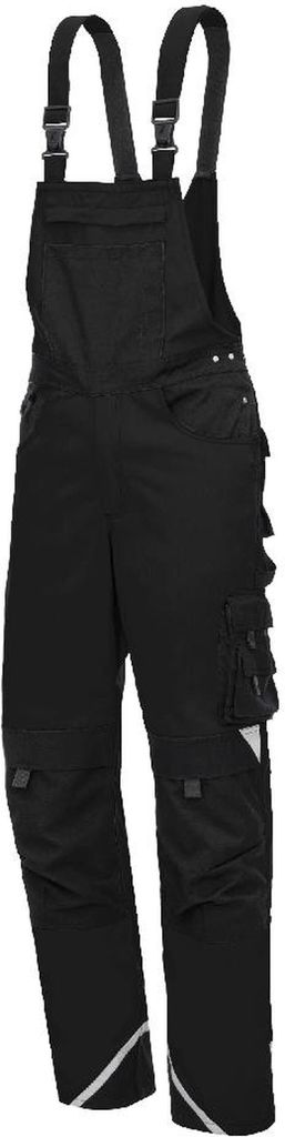 Arbeitshose Nitras Motion Tex Plus Latzhose | schwarz | 245 g/qm | Gr.48