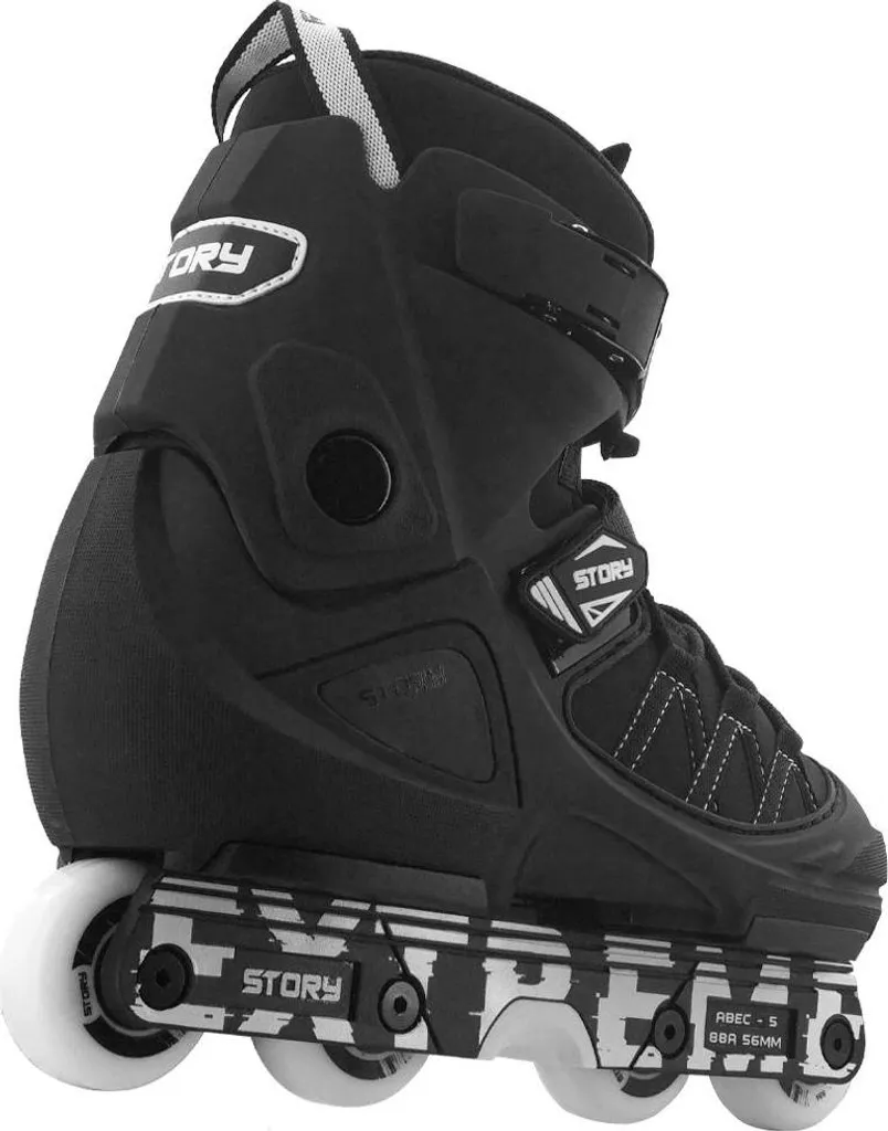 Story Patins Inline Aggressive Noir - Roller Stunt pour Débutants Pro - 4