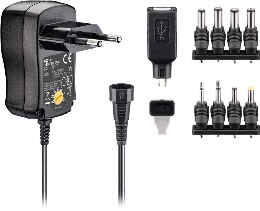 goobay Adattatore di rete universale 3/12 V incl. 1 Immagine del prodotto 
