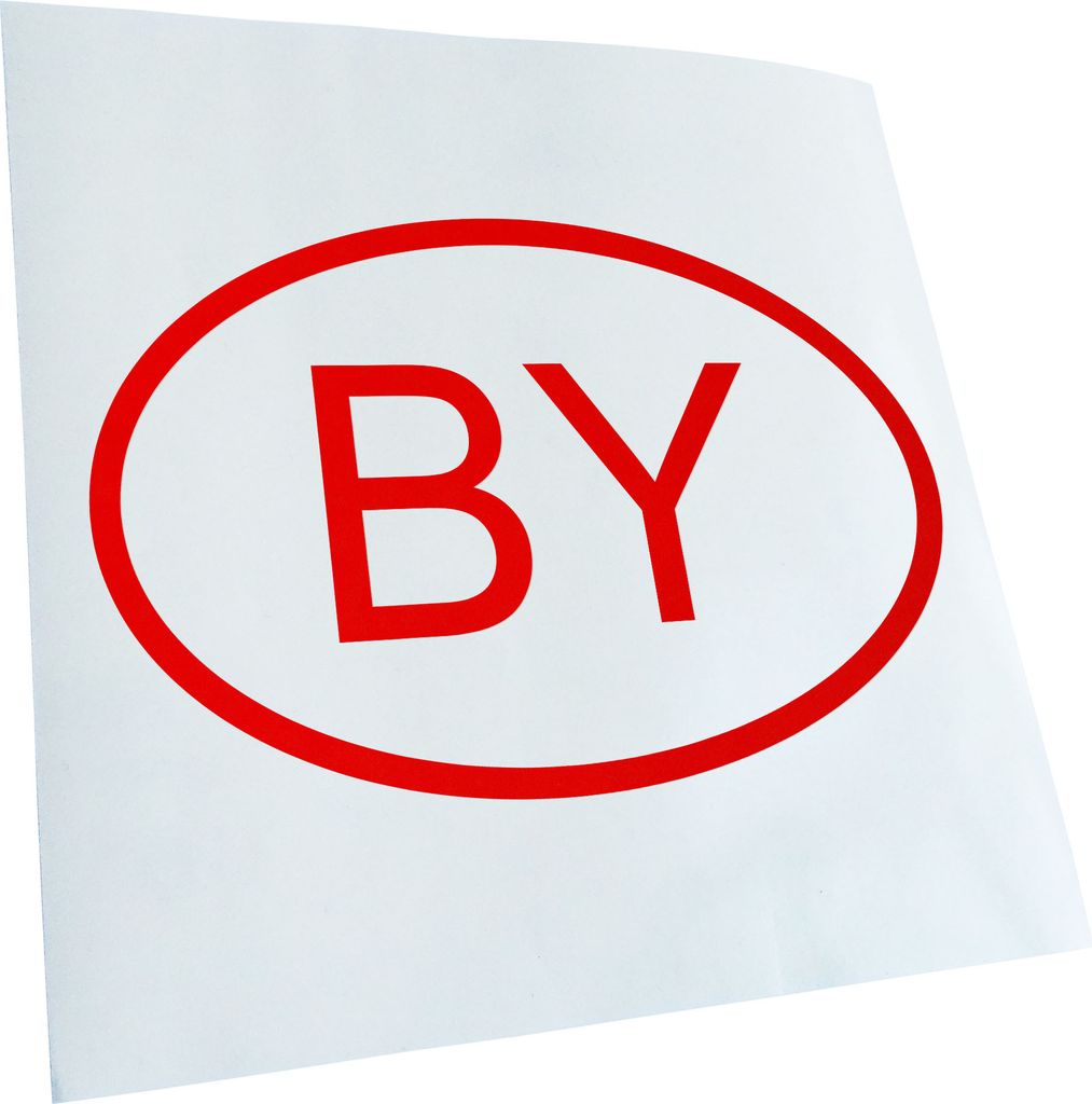 Kiwistar - Autoaufkleber - Weißrussland by Heckscheibe - Aufkleber für Auto Kfz Fahrrad, LKW, Truck Mofa