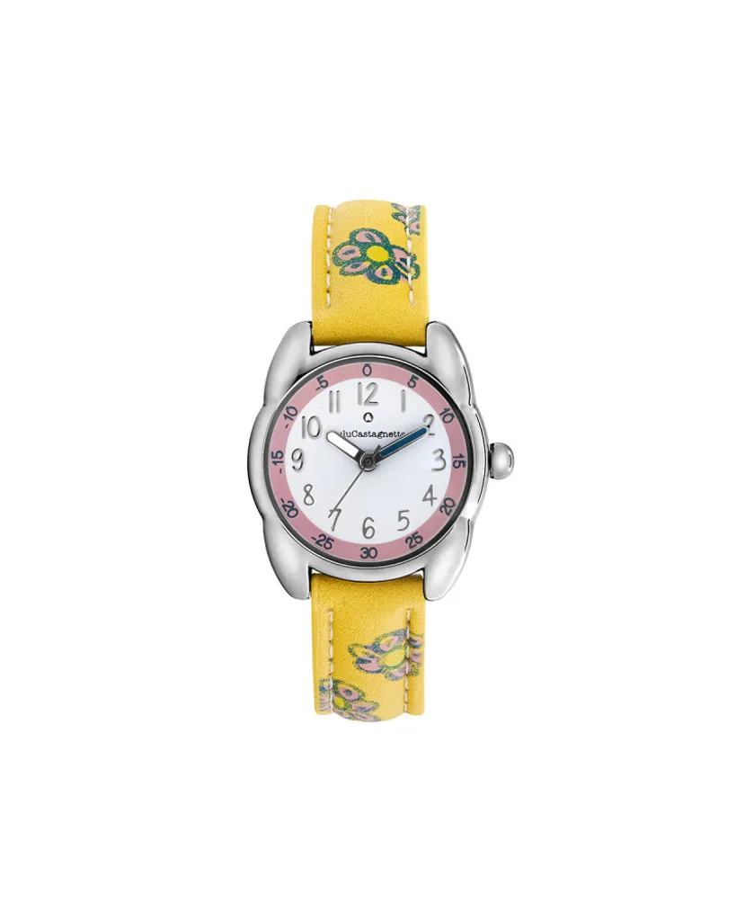 Montre Enfant Lulu Castagnette 38967 - Cadran Pédagogique et Design Rose