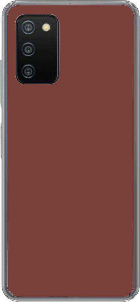 MuchoWow Handyhülle Schutzhülle Hülle für Telefoonhoesje Samsung Galaxy A03s Palette - Rot - Innenbereich Silikon Softcase Handy Hülle - Schutz