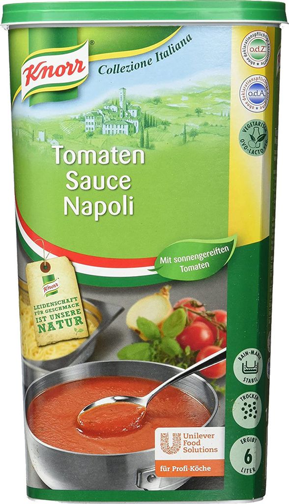 Knorr Tomaten Sauce Napoli fruchtig italienisch Gourmet Qualität 1000g