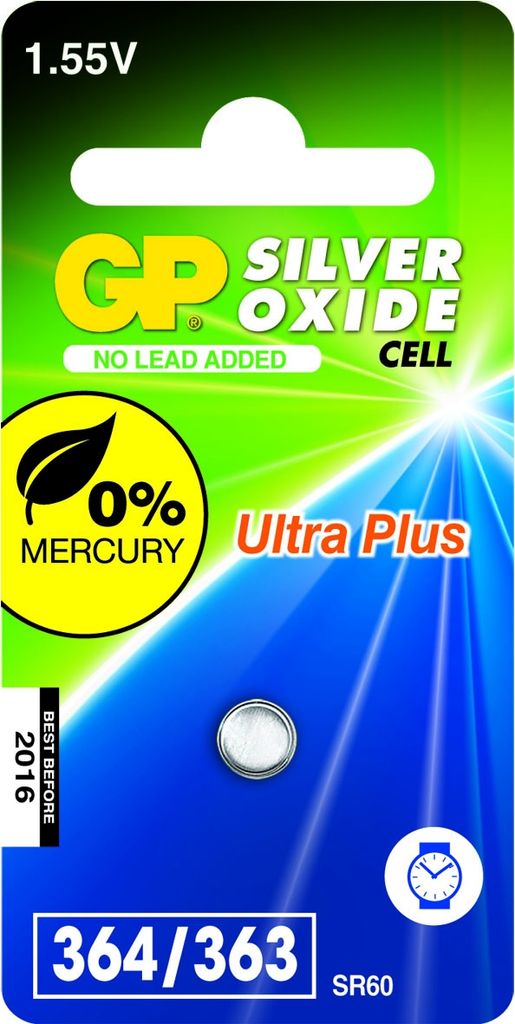 GP 040UP364C1 GP Knopfzelle SR621SW 1,55 V Immagine del prodotto 