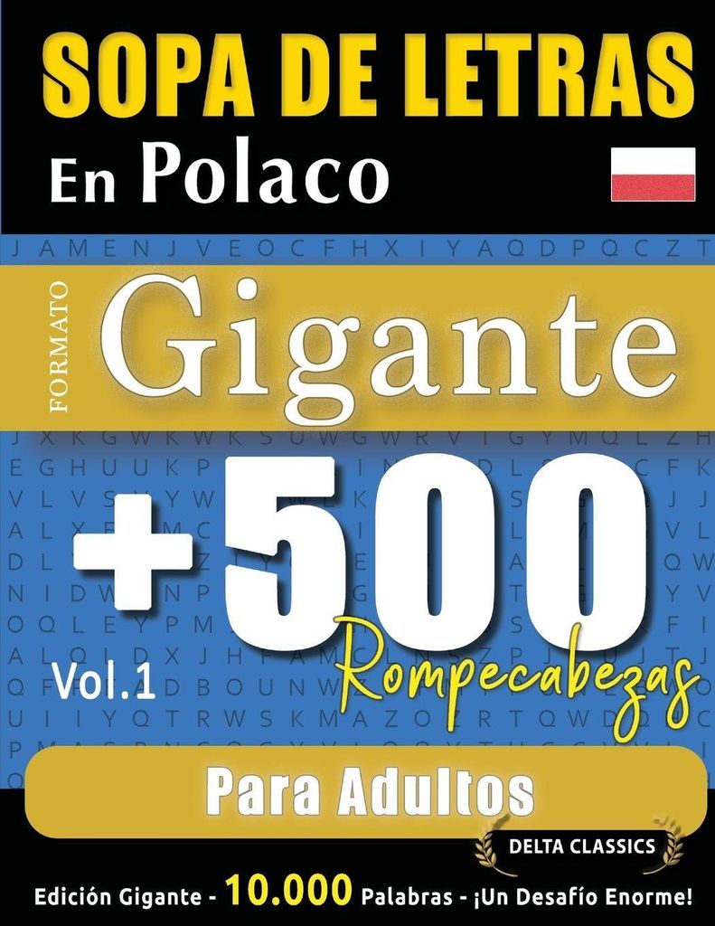 Sopa De Letras En Polaco Formato Gigante