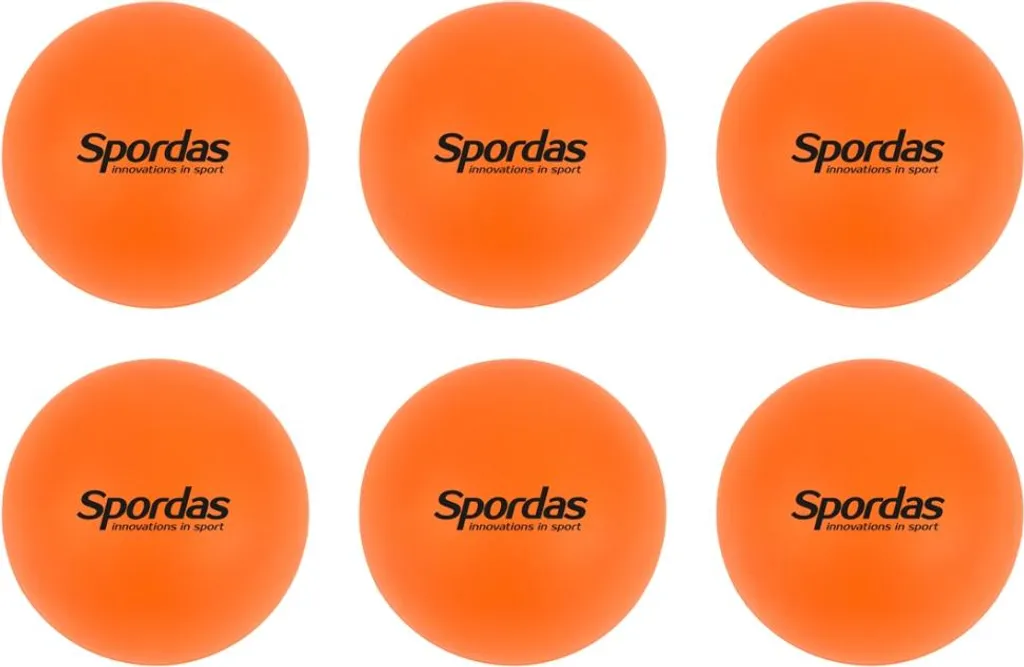 Lot de 6 balles de hockey pour initiation scolaire et jeux en salle