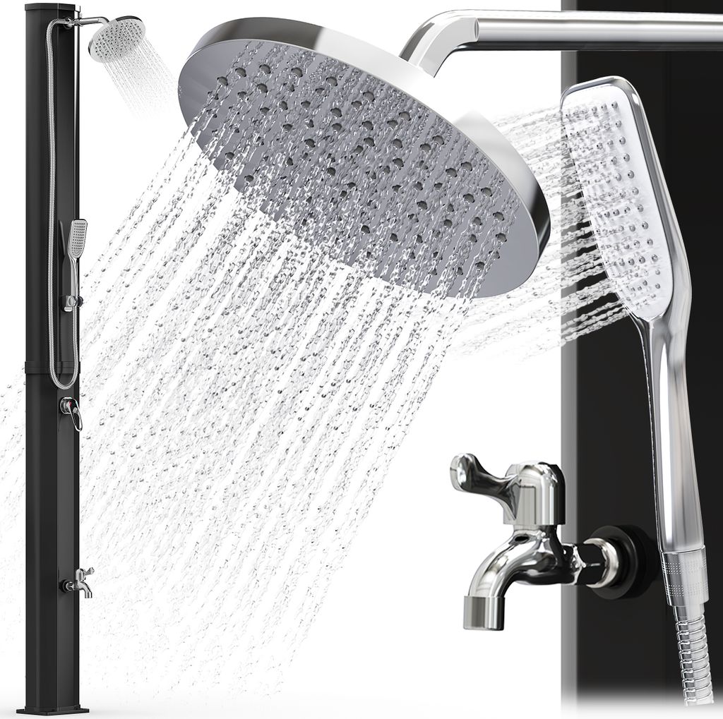 Gartendusche Solardusche mit Handbrause 40l Tank Pooldusche Produktbild 