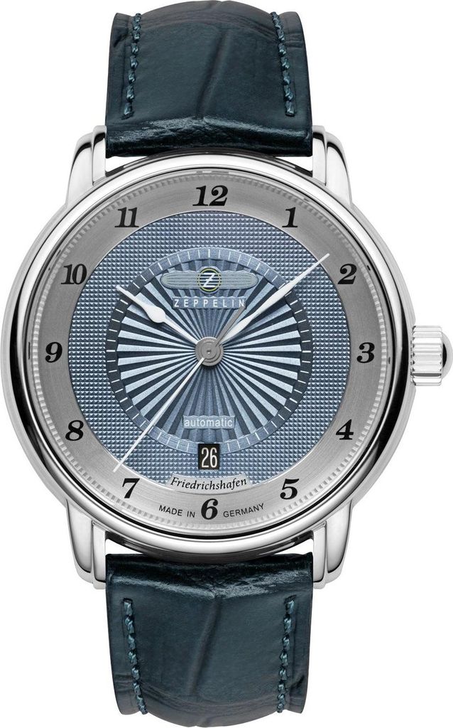 Zeppelin 8556-3 Herrenuhr Automatik Friedrichshafen Blau