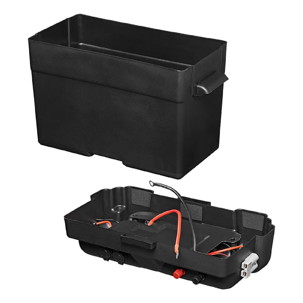 Boîte Batterie avec Voltmètre Intégré et Double Port USB de Charge