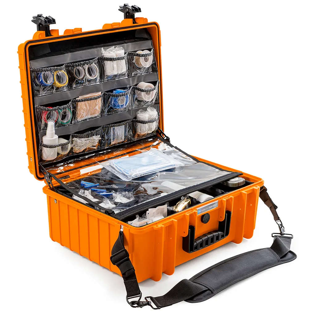 Mallette de secours étanche B&W Outdoor Case 6000 orange robuste - 2
