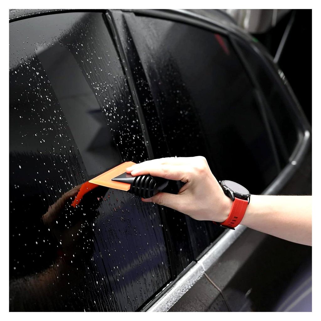 Abzieher Auto, Weiches mit Silikonlippe, TPU Wasserabzieher für Dusche, Spiegel, Fenster und Auto, Fensterwischer, Car Wrapping, Window Tint Kit, ...