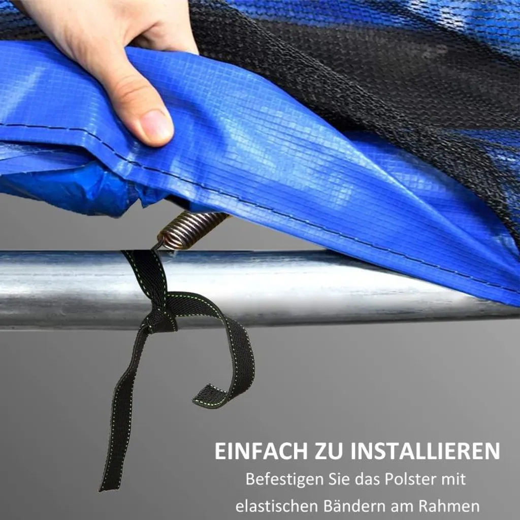 Bâche pour trampoline Ø 244 cm - Couverture d'extérieur résistante UV