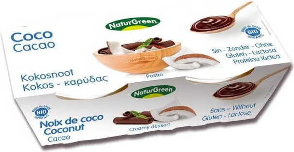 Merenda Bio Bimbi Cocco e Cacao Naturgreen 2x125g | Senza Lattosio