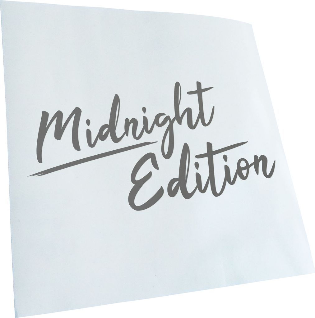 Kiwistar - Autoaufkleber - Midnight Edition - Grau - 50x25cm - Aufkleber für Auto, Laptop, Fahrrad, LKW, Motorrad mehrfarbig JDM Decal Racing