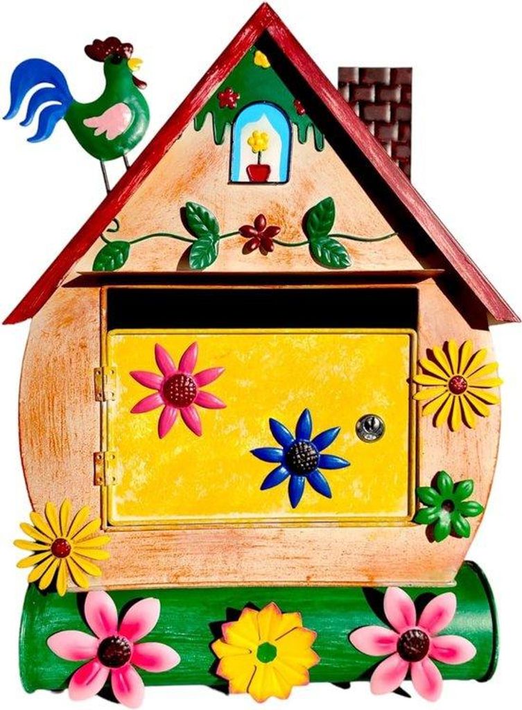 Boîte aux lettres vintage en acier avec finition appliquée Image du produit 