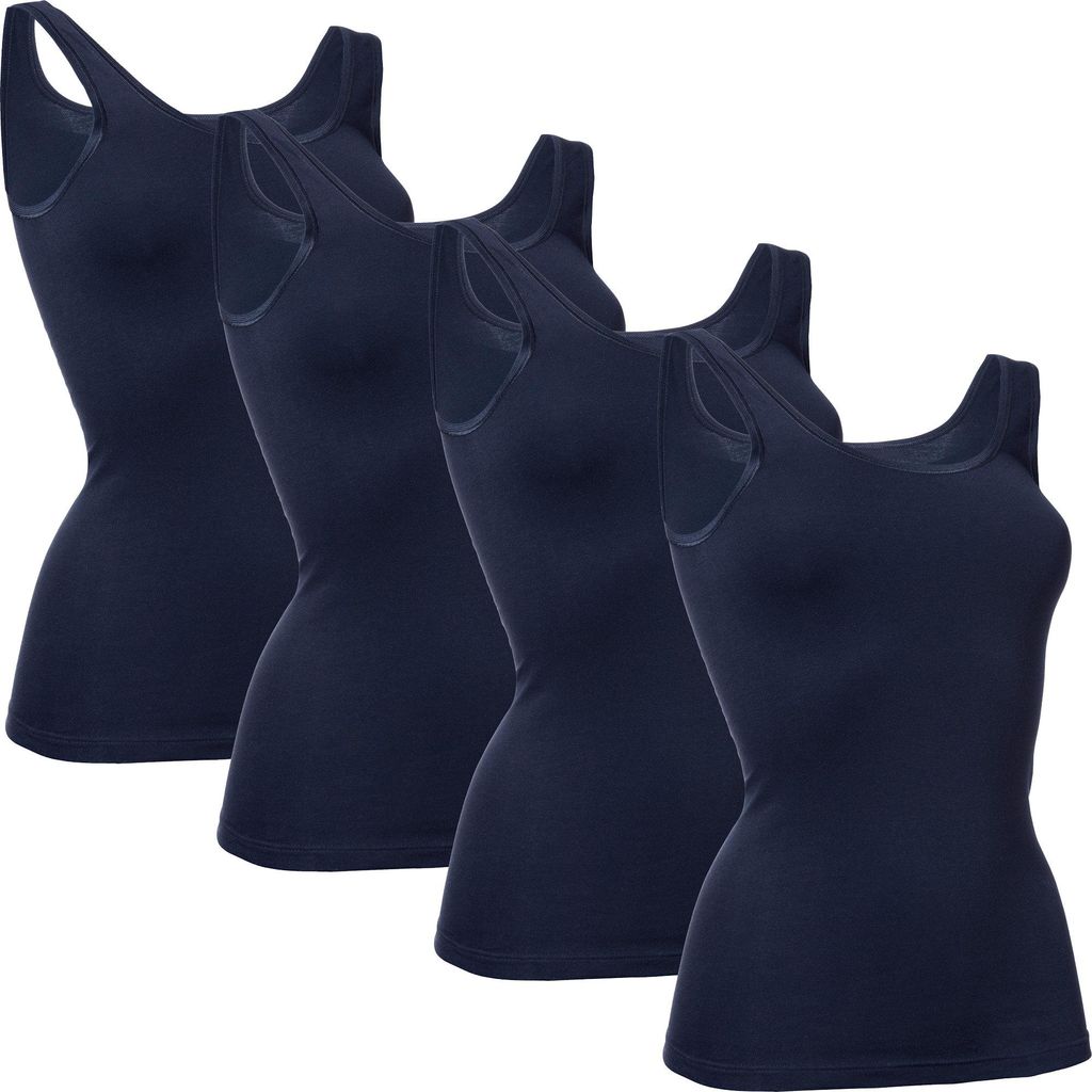 Con-ta Damen-Unterhemd 4er-Pack marine 42