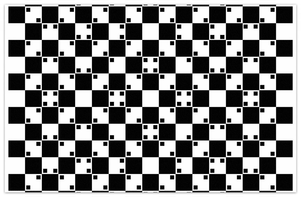 Wallario Premium Teppich, Größe 90 x 140 cm, Optische Täuschung - Illusion - schwarz weiß II