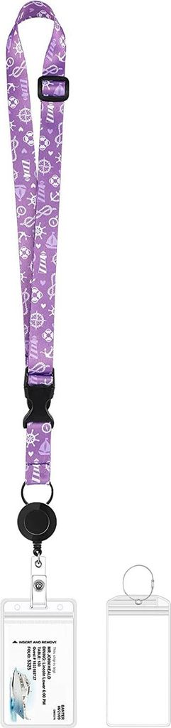 Ausweishalter mit Gepäckanhänger-Set, verstellbares Lanyard-Design, universell einsetzbar, weit verbreiteter Reiseausweishalter, Kreuzfahrtschiff...