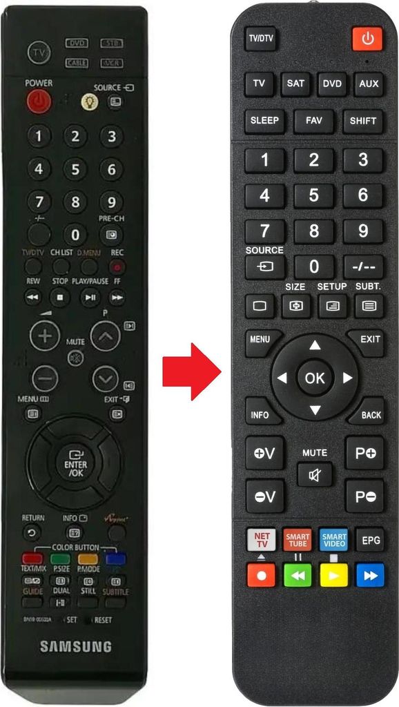 Fernbedienung passend für SAMSUNG LE37R82 | LE37R83 | LE37R86