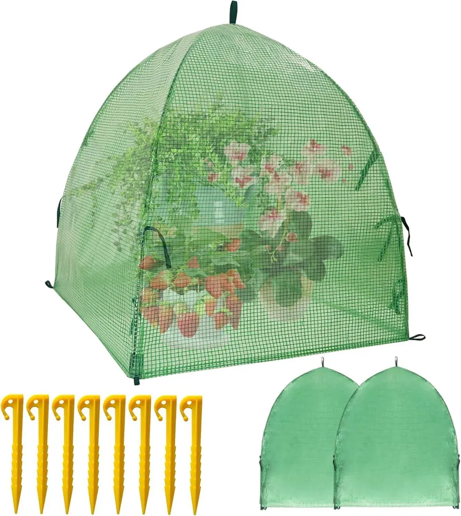 Couverture anti-gel 56x56 cm avec dôme d'humidification pour plantes