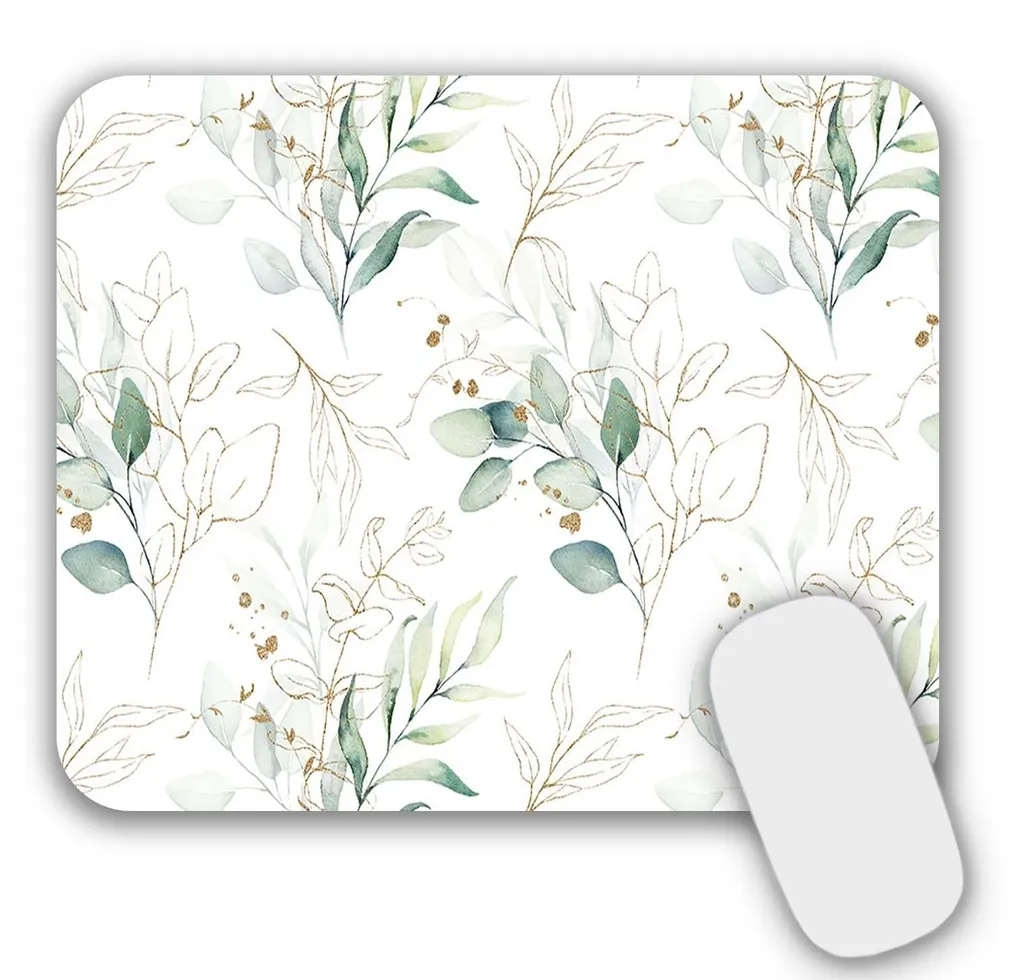Tapis de souris compact vert 24x20cm - Idéal pour petit bureau et laptop