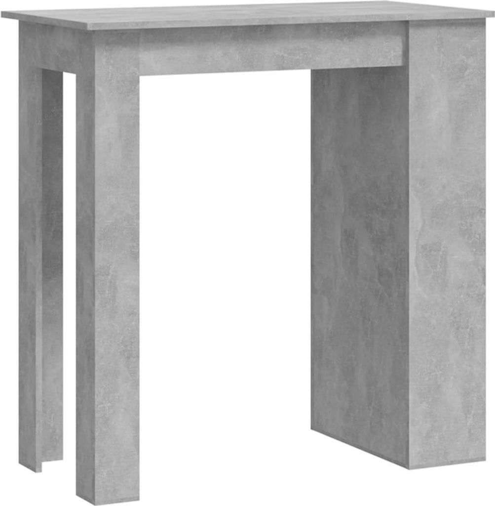 vidaXL Barový stůl s policí Betonová šedá 102x50x103,5 cm Obrázek produktu 