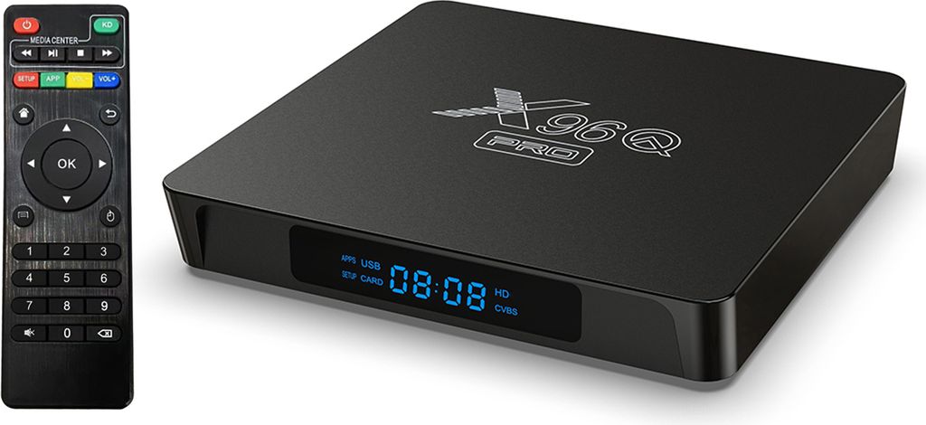X96Q PRO Smart-TV-Box, 4K-Mediaplayer, Android 10, 2 GB + 16 GB Speicher, Allwinner H313-Chip 2,4 G & 5 G Dualband-WLAN