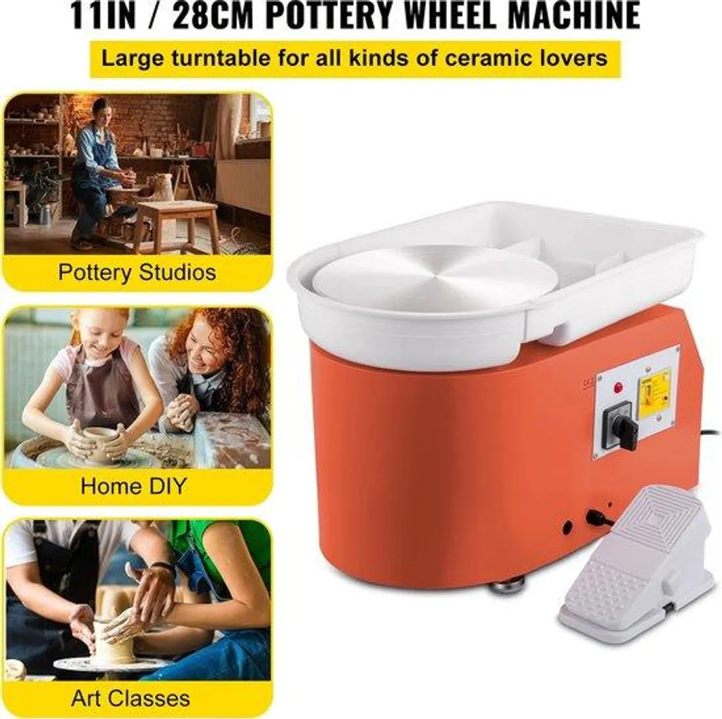 Tour de potier 350W - Plateau 28cm - Machine à poterie électrique
