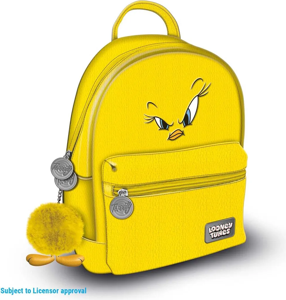 Sac à dos Looney Tunes Tweety Jaune - Bagagerie Scolaire Enfant et Ado 18L