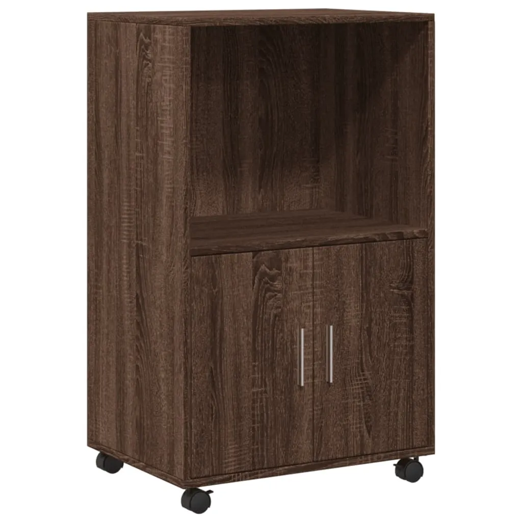 SYFAX Mobiletto Rovere Marrone con Ruote 55x40x91 cm - Recensione e Vendita