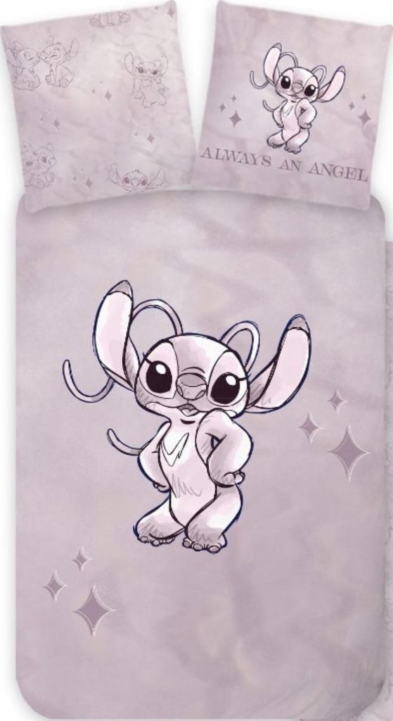 Disney Lilo & Stitch "Angel" - Wende-Bettwäsche-Set, 135x200 & 80x80