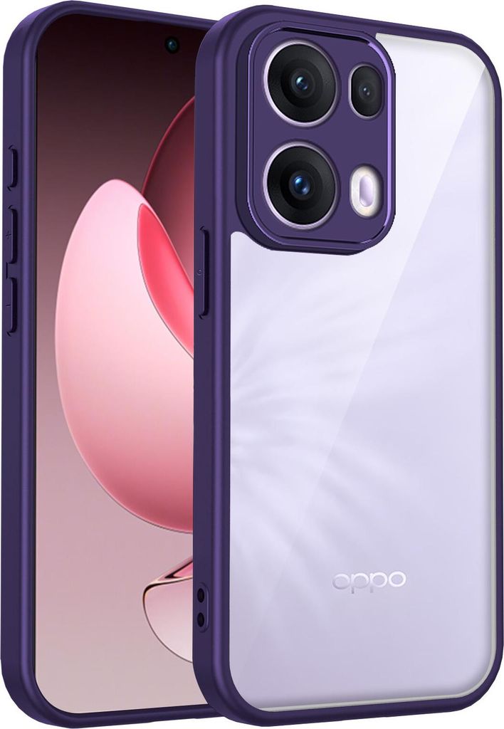 Hülle für Oppo Reno13 Pro Transparente Rückseite TPU Bumper Produktbild 