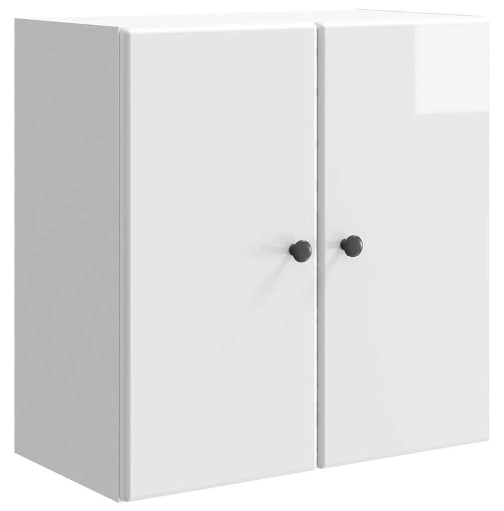 Wandschrank Hochglanz Weiß 59 x 31 x 60 cm Holzwerkstoff