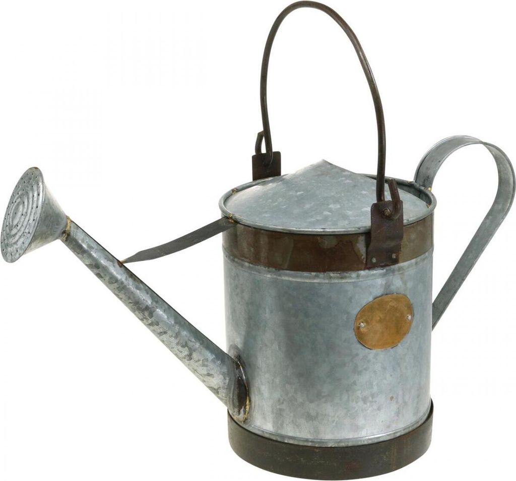 Vintage Gießkanne Metall Deko Pflanztopf Nostalgische Blumenampel