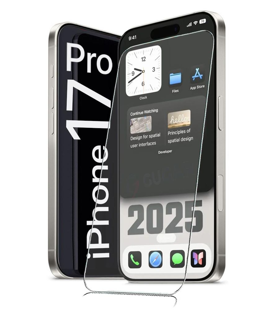 Für iPhone 17 Pro ( 6.3" ) - Panzerglas Glasfolie Display Produktbild 