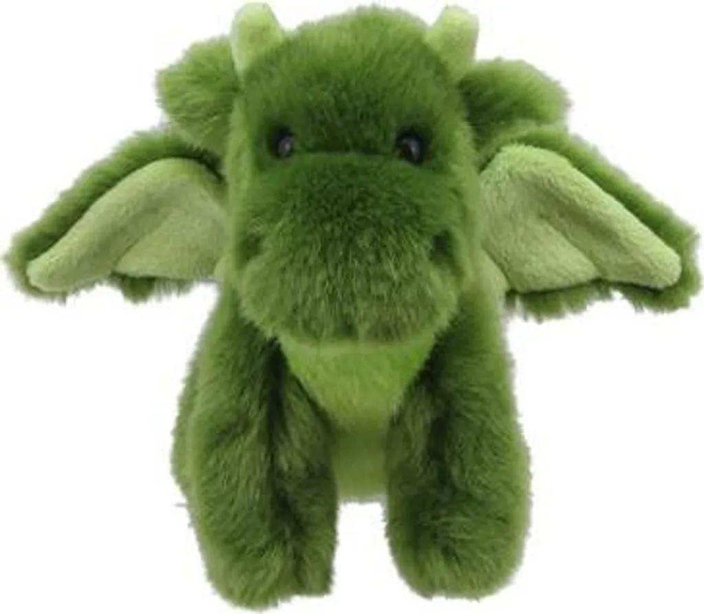 Mini Dragon Vert en Peluche de Qualité - Finition Douceur Premium