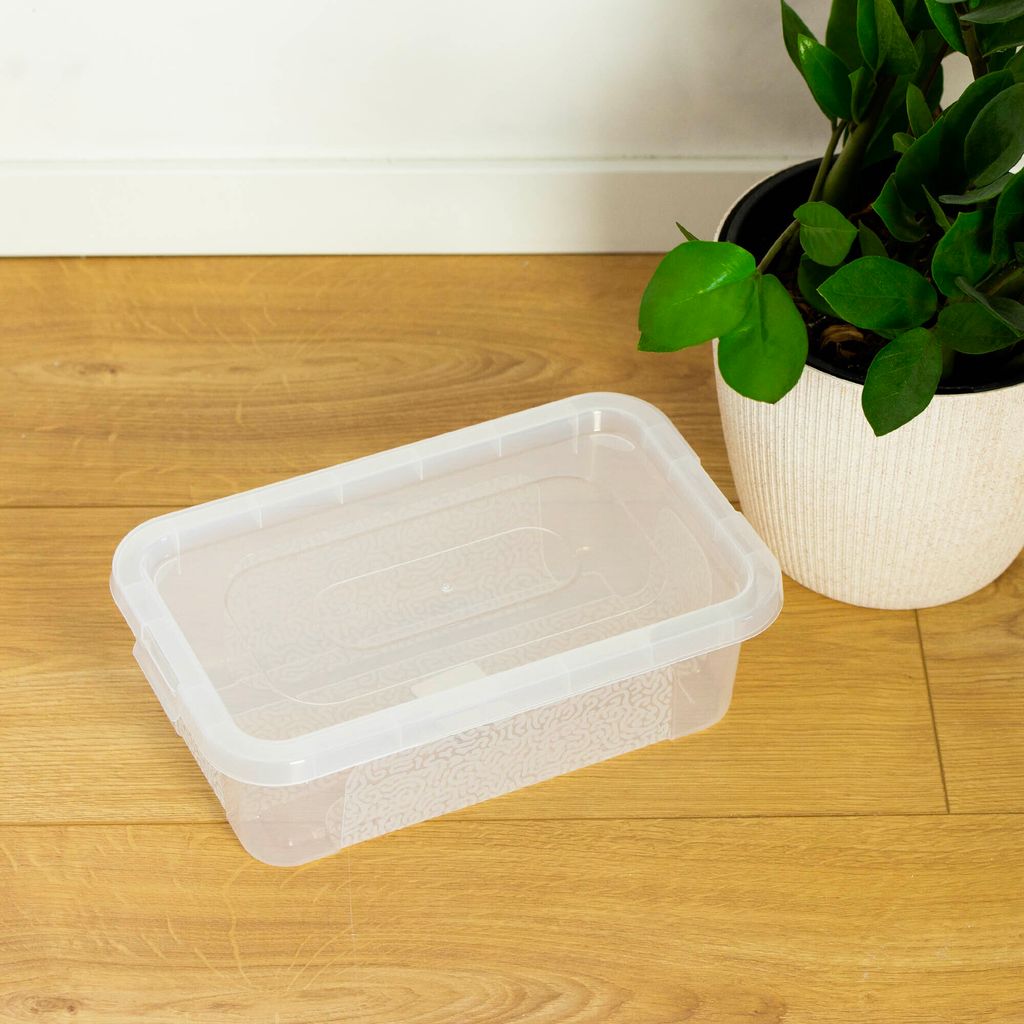 Aufbewahrungsbox Mit Deckel Kunststoffbehälter Container Produktbild 4