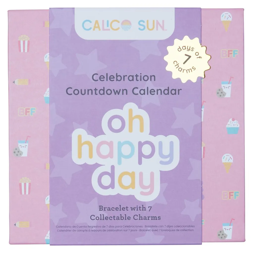 Calendrier de l'Avent Réutilisable Jouet Educatif Calico Sun Multicolore