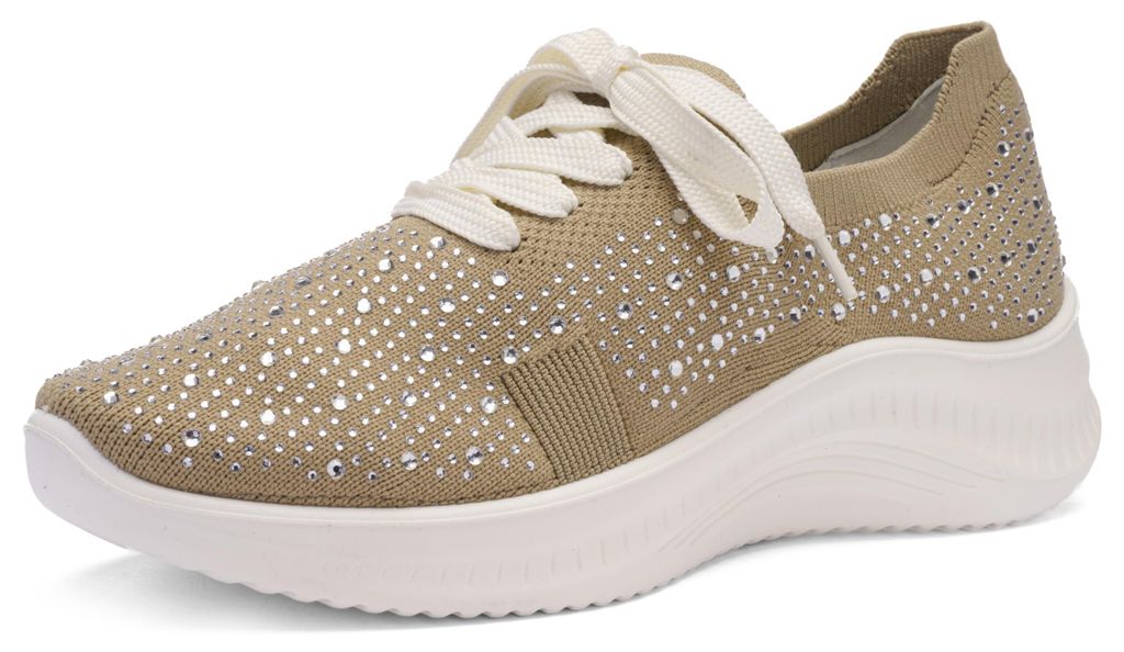 Ara Sneaker Textil H-Weite herausnehmbares Fußbett ultraleicht atmungsaktiv Strassdekor