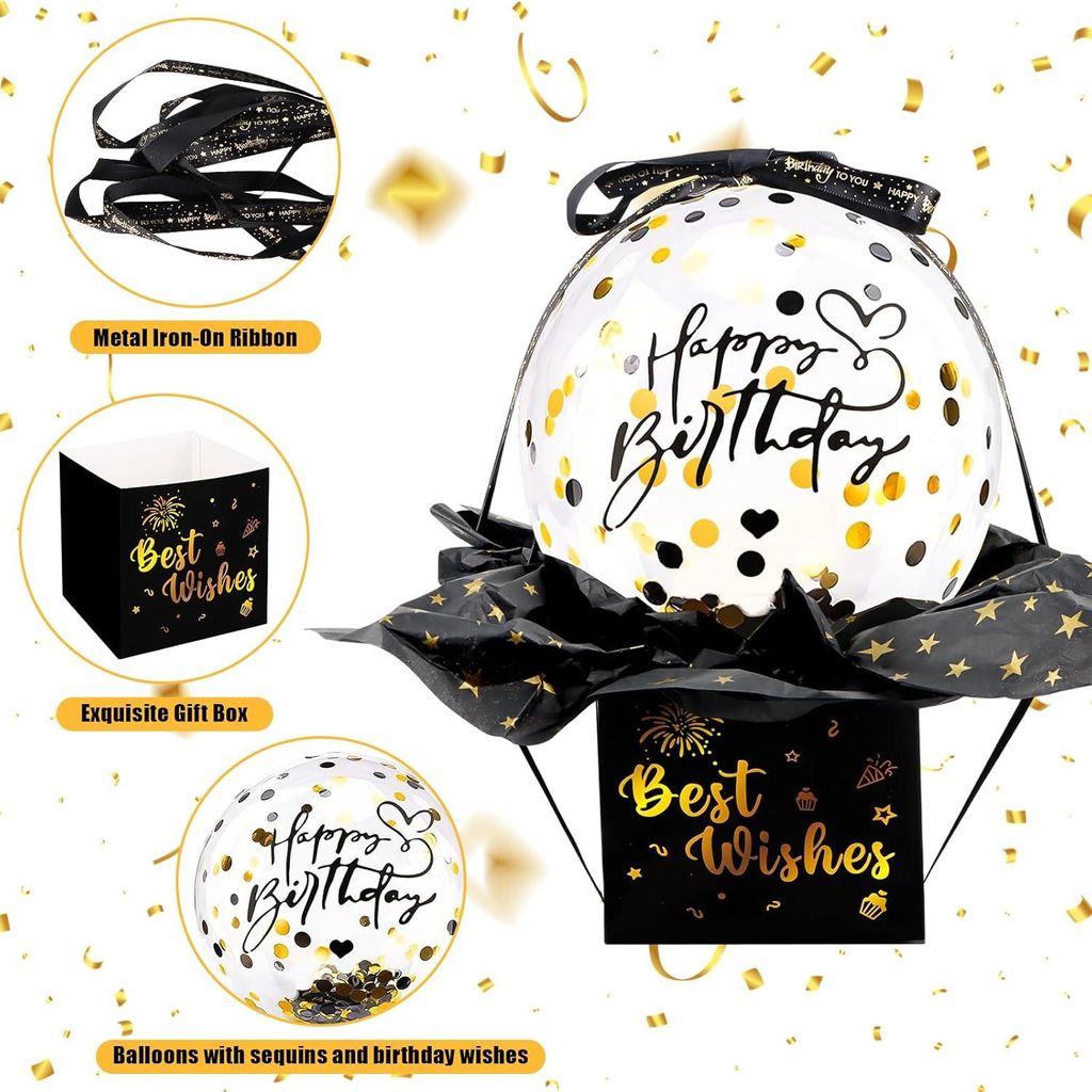 Geldgeschenk Geschenkbox Geburtstag – Explosionsbox Produktbild 