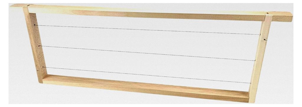 20 Stück Zander Rähmchen FLACH 2/3 mit geraden Seiten 477 x 159 mm